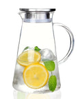 Jarra de Vidro com Tampa em Inox - 1.7 litros