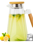 Jarra de Vidro Elegance 1,8L com Tampa de Bambu