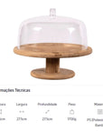 Boleira Premium com Tampa Acrílica