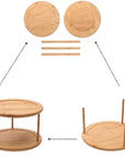 Organizador Rotativo Elegance em Bambu