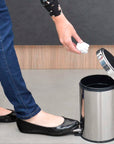 Kit Lixeira 3 litros e Escova Sanitária em Inox