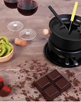 Kit Fondue Premium Preto 13 Peças