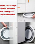 Kit Balde 10 litros e Cesto 26 litros Retrátil Práticos e Funcionais