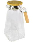 Jarra de Vidro Elegance 1,8L com Tampa de Bambu
