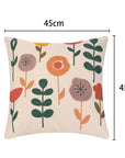 Capa de Almofada Bordada Flores do Campo - Casa Práticos e Funcionais