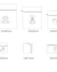 Conjunto 6 Sacos Protetores para Lavar Roupas Delicadas - Casa Práticos e Funcionais