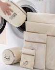 Conjunto 6 Sacos Protetores para Lavar Roupas Delicadas - Casa Práticos e Funcionais