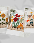 Kit 3 Capas de Almofada Bordada Cores da Natureza - Casa Práticos e Funcionais