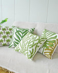 Kit 3 Capas de Almofada Bordada Natureza Verde - Casa Práticos e Funcionais