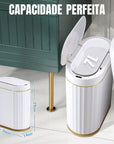 Lixeira Elegance Automática com Sensor Inteligente 7 litros - Casa Práticos e Funcionais
