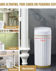 Lixeira Elegance Automática com Sensor Inteligente 7 litros - Casa Práticos e Funcionais