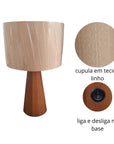 Luminária de Mesa Moderna - Casa Práticos e Funcionais
