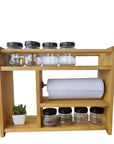 Organizador Gourmet em Madeira - Casa Práticos e Funcionais
