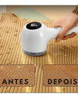 Removedor de Fiapos e Bolinhas Automático com Visor Digital Prático e Funcional - Casa Práticos e Funcionais