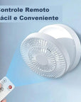 Ventilador Portátil Mesa e Parede com Controle Remoto - Casa Práticos e Funcionais