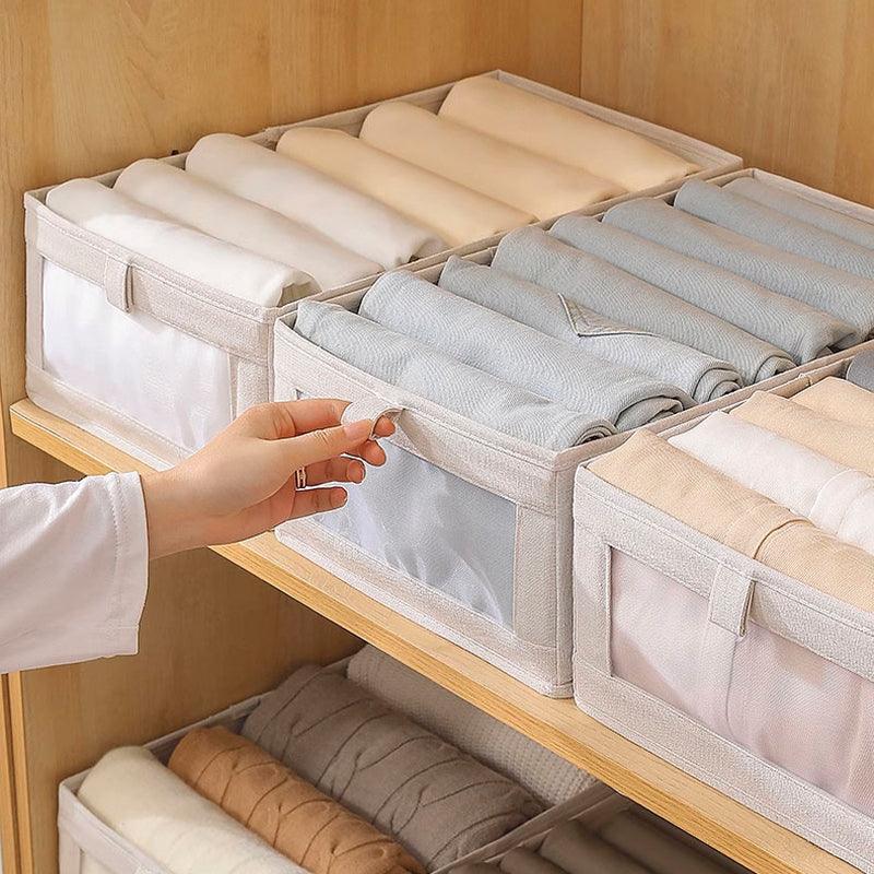 Caixa Organizadora de Roupas em Linho - Casa Práticos e Funcionais