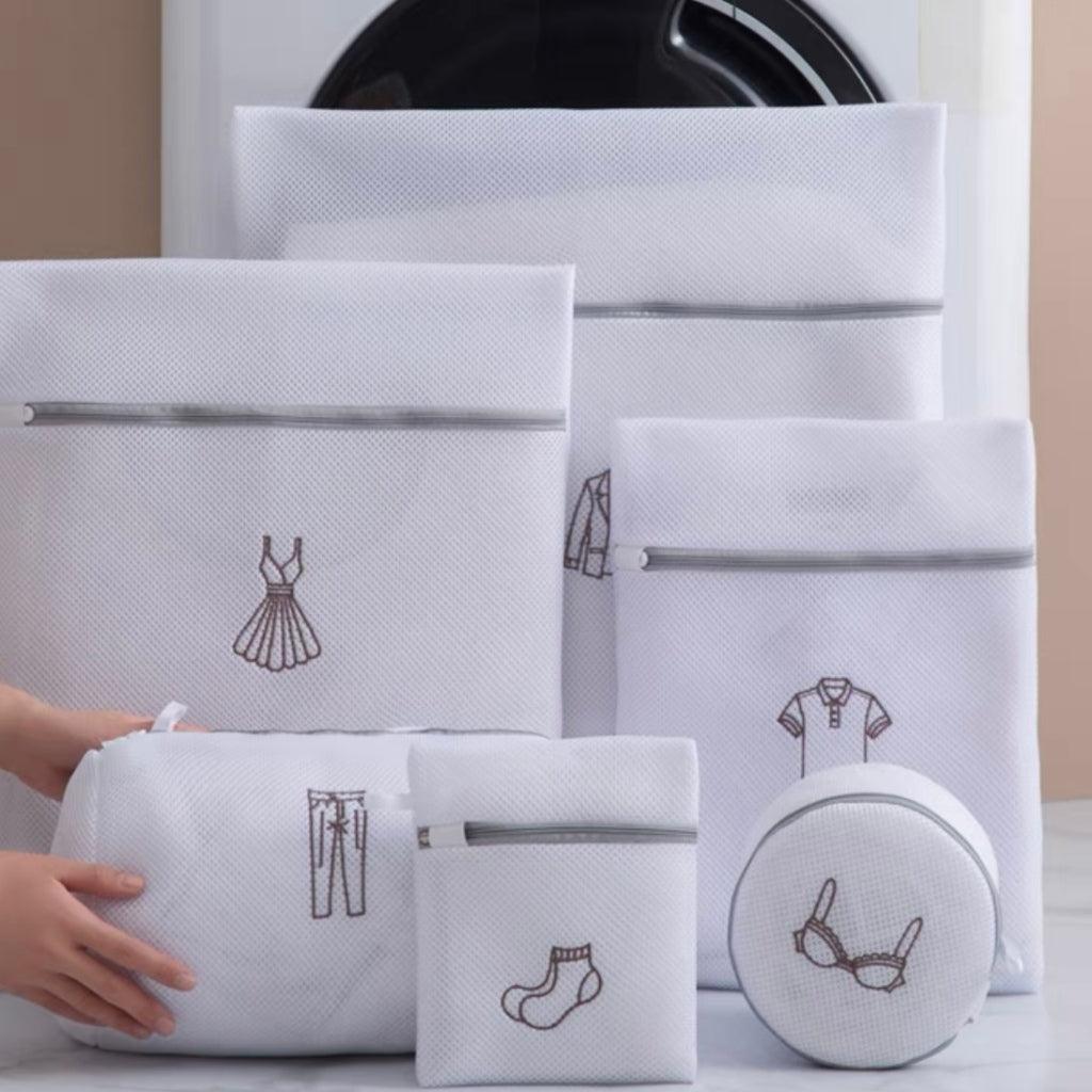 Conjunto 6 Sacos Protetores para Lavar Roupas Delicadas - Casa Práticos e Funcionais