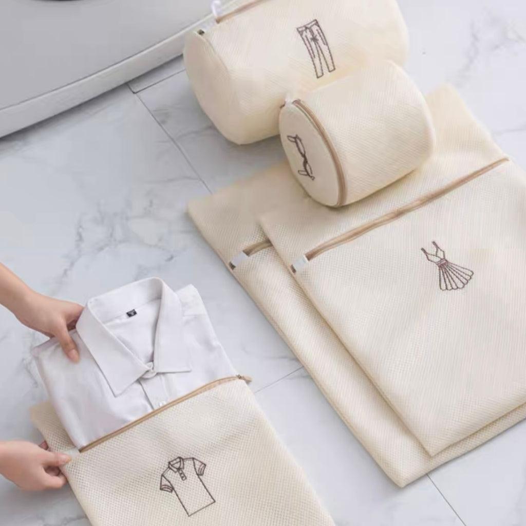 Conjunto 6 Sacos Protetores para Lavar Roupas Delicadas - Casa Práticos e Funcionais