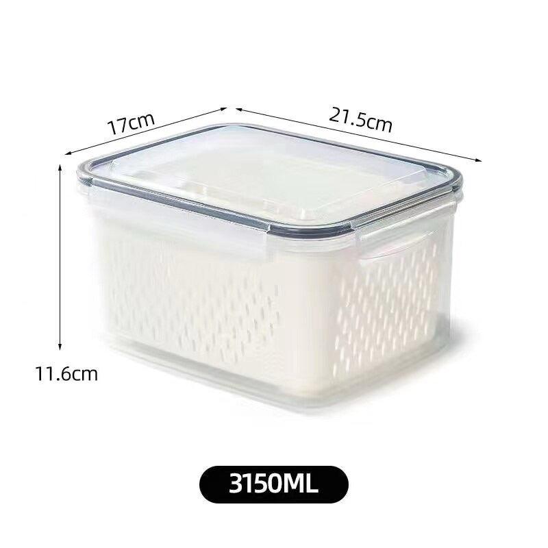 Kit 3 Potes Herméticos Organizadores para Geladeira - Casa Práticos e Funcionais