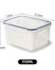 Kit 3 Potes Herméticos Organizadores para Geladeira - Casa Práticos e Funcionais