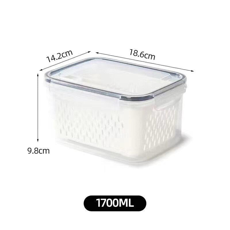 Kit 3 Potes Herméticos Organizadores para Geladeira - Casa Práticos e Funcionais