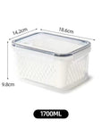Kit 3 Potes Herméticos Organizadores para Geladeira - Casa Práticos e Funcionais
