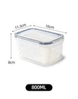 Kit 3 Potes Herméticos Organizadores para Geladeira - Casa Práticos e Funcionais