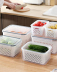 Kit 3 Potes Herméticos Organizadores para Geladeira - Casa Práticos e Funcionais